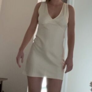 Peppermayo Ivory Mini Dress - Size 4